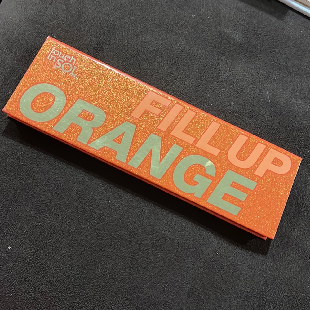 NEW Touch in SOL  ‘Fill Up Orange’ eyeshadow palette Full Size NEW Unused